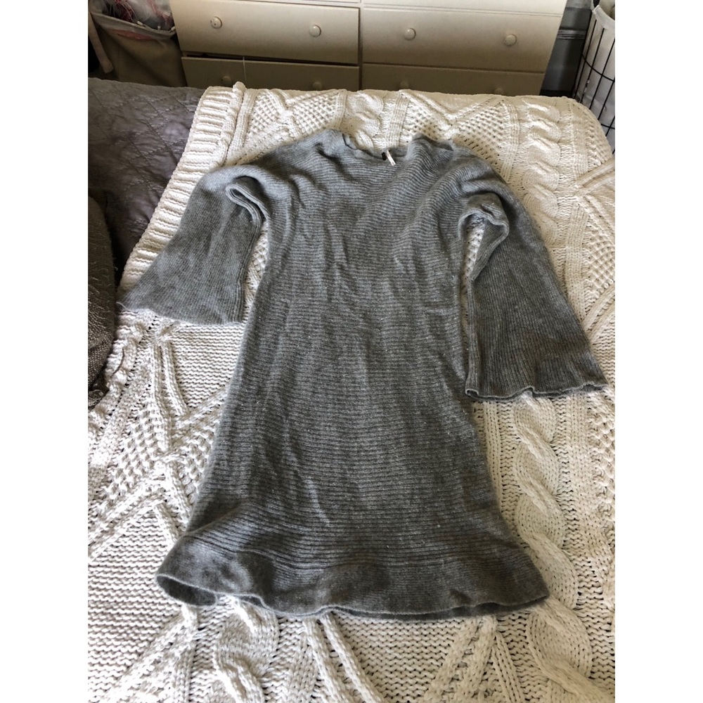 Grey Free People Sweater Dress